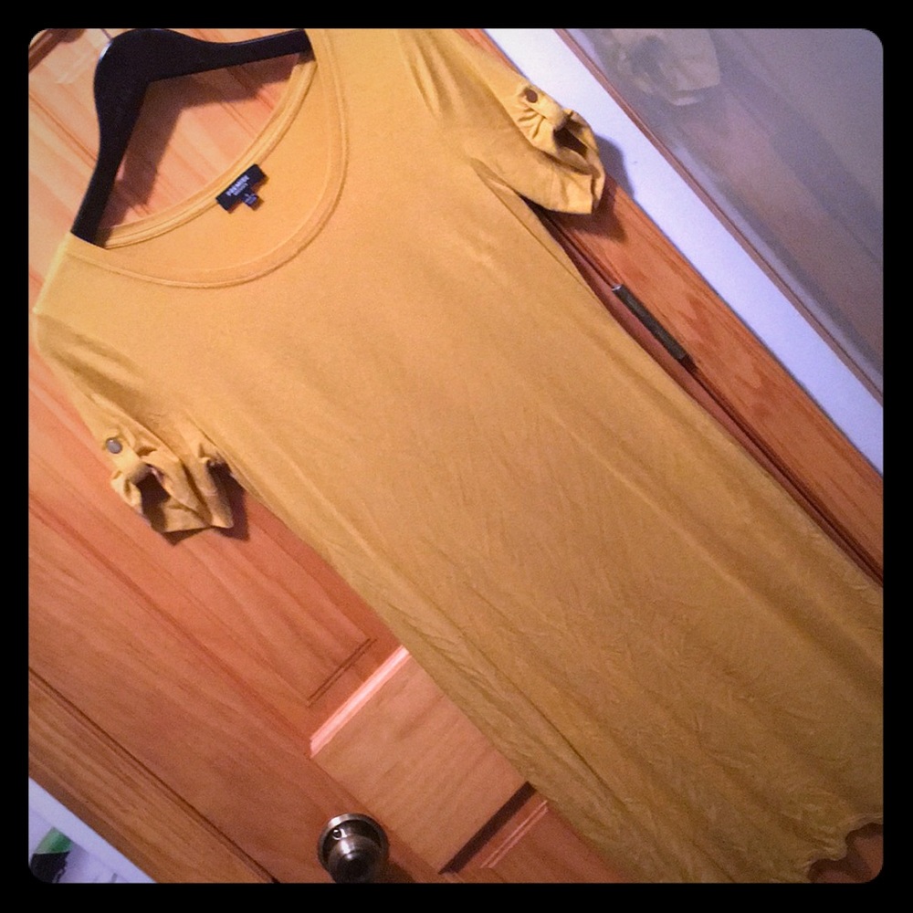Mustard colored dress